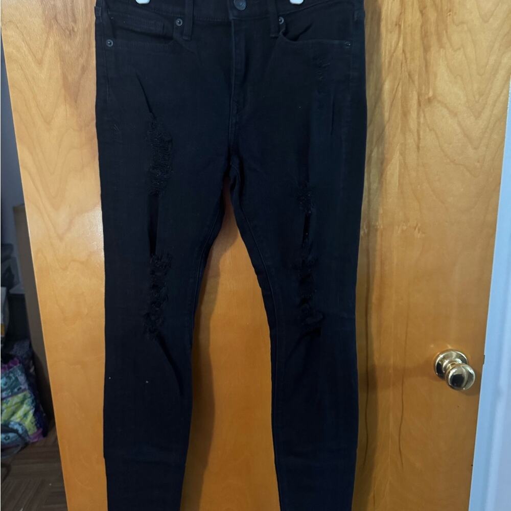 Express Black Skinny Legging Midrise - size 4R
